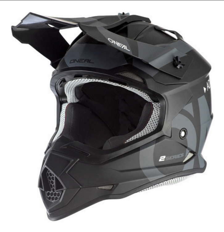 Casco Oneal Motocross Enduro 2 Series Slick Negro/ Gris