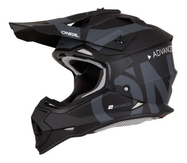 Casco Oneal Motocross Enduro 2 Series Slick Negro/ Gris