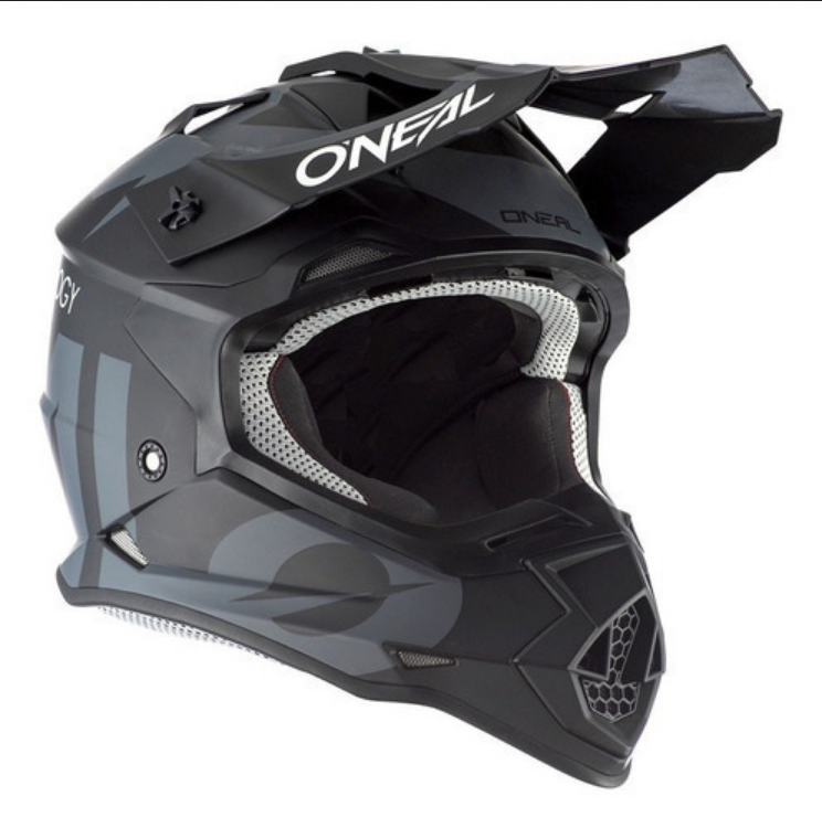 Casco Oneal Motocross Enduro 2 Series Slick Negro/ Gris