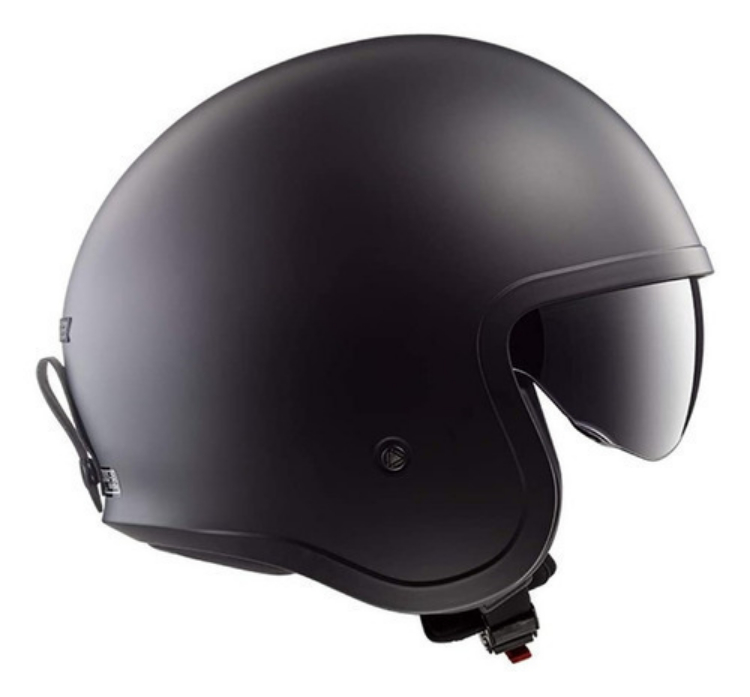Casco Para Moto Abierto Ls2 Of599 Spitfire Solid Negro