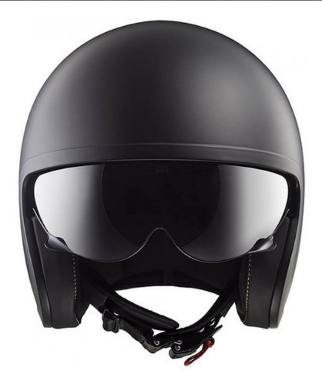 Casco Para Moto Abierto Ls2 Of599 Spitfire Solid Negro