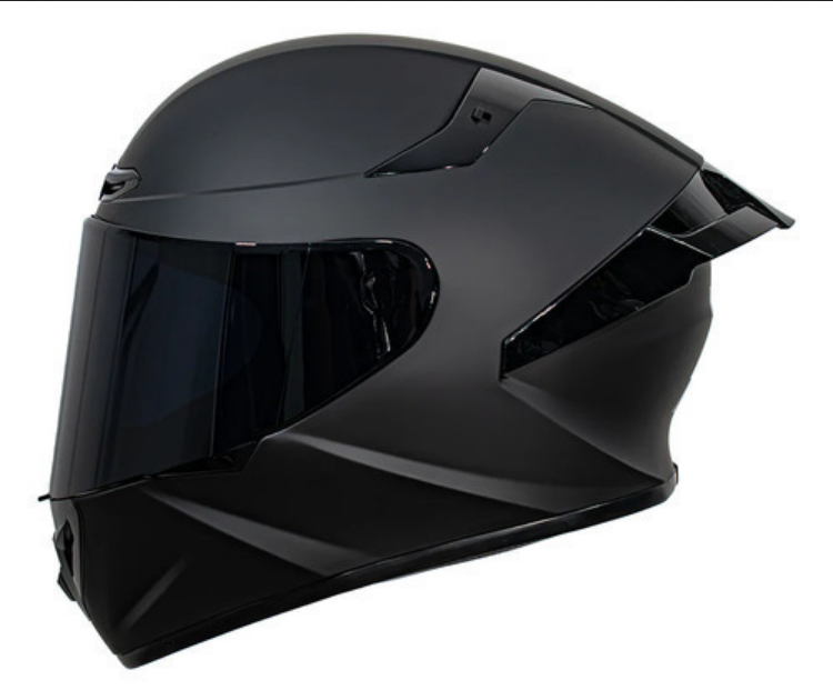 Casco Cerrado De Moto Immortale Kalium Negro Mate Dot