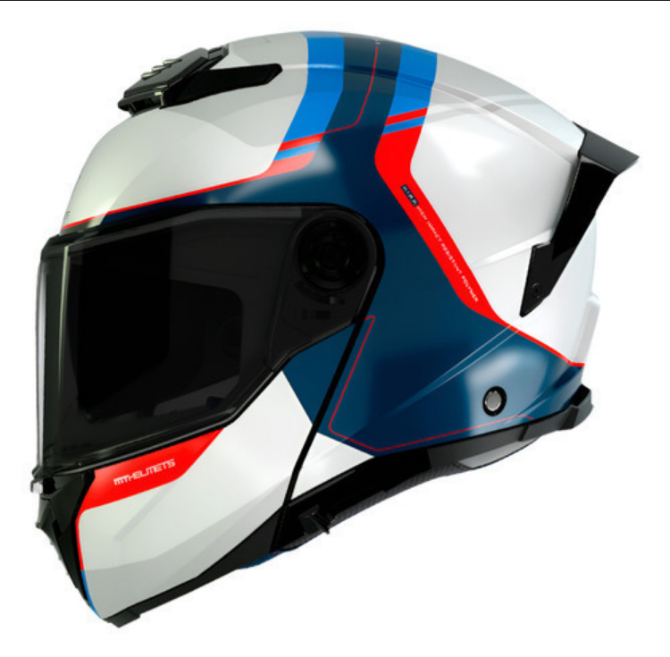 Casco Mt Helmets Atom 2 Sv Emalla C7 Abatible Certificado