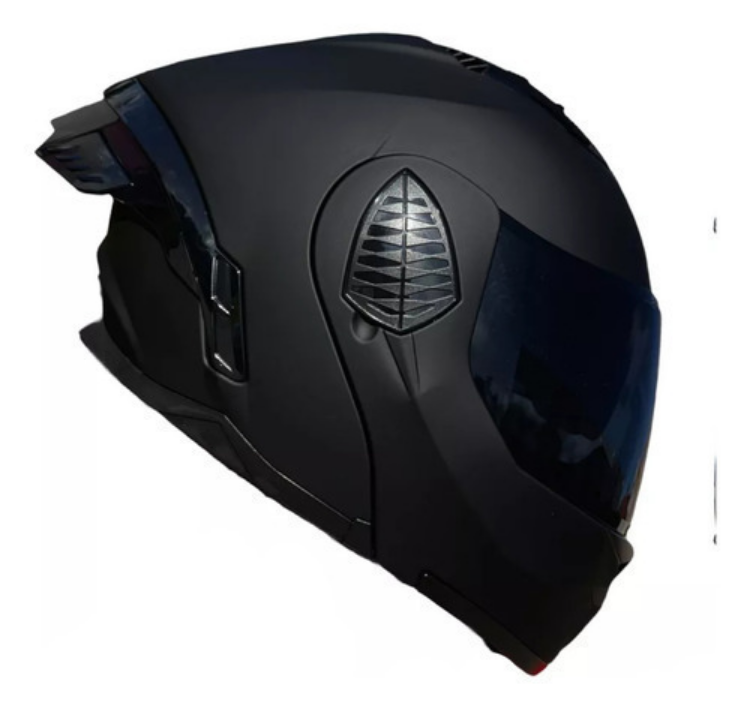 Casco Abatible Para Moto Xbull Pegasso Solid Negro Mate Dot