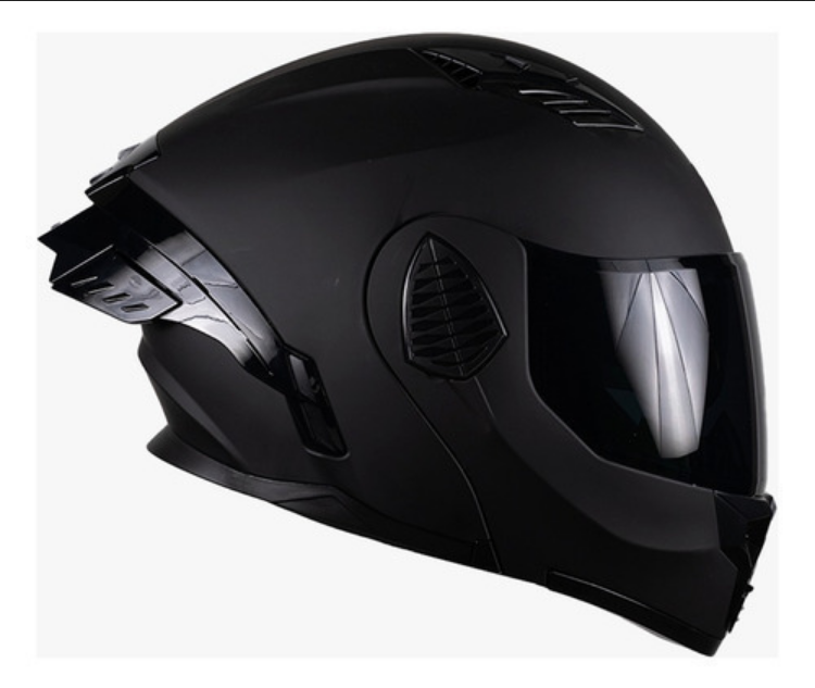 Casco Abatible Para Moto Xbull Pegasso Solid Negro Mate Dot