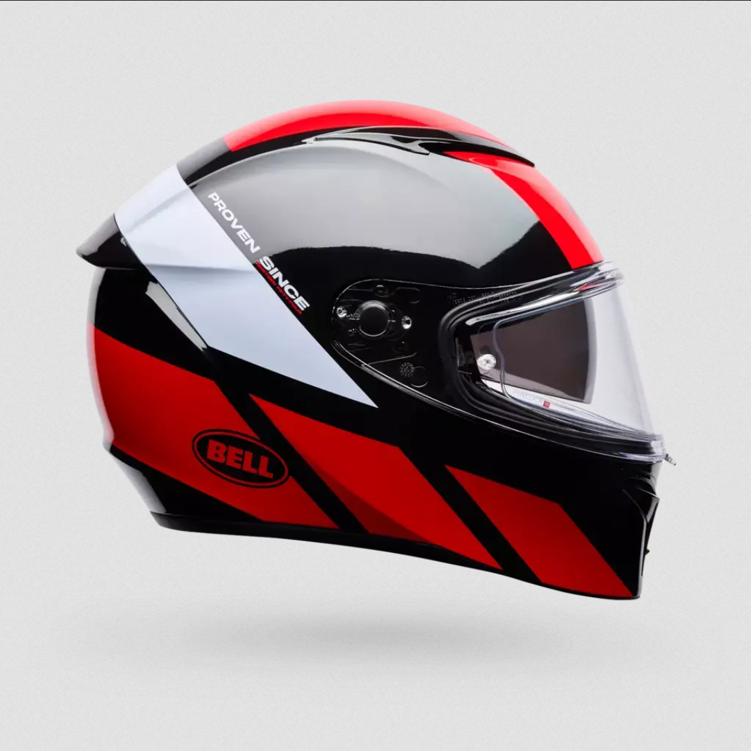 Casco Integral Moto Bell Lithium Tech Rojo/ Negro