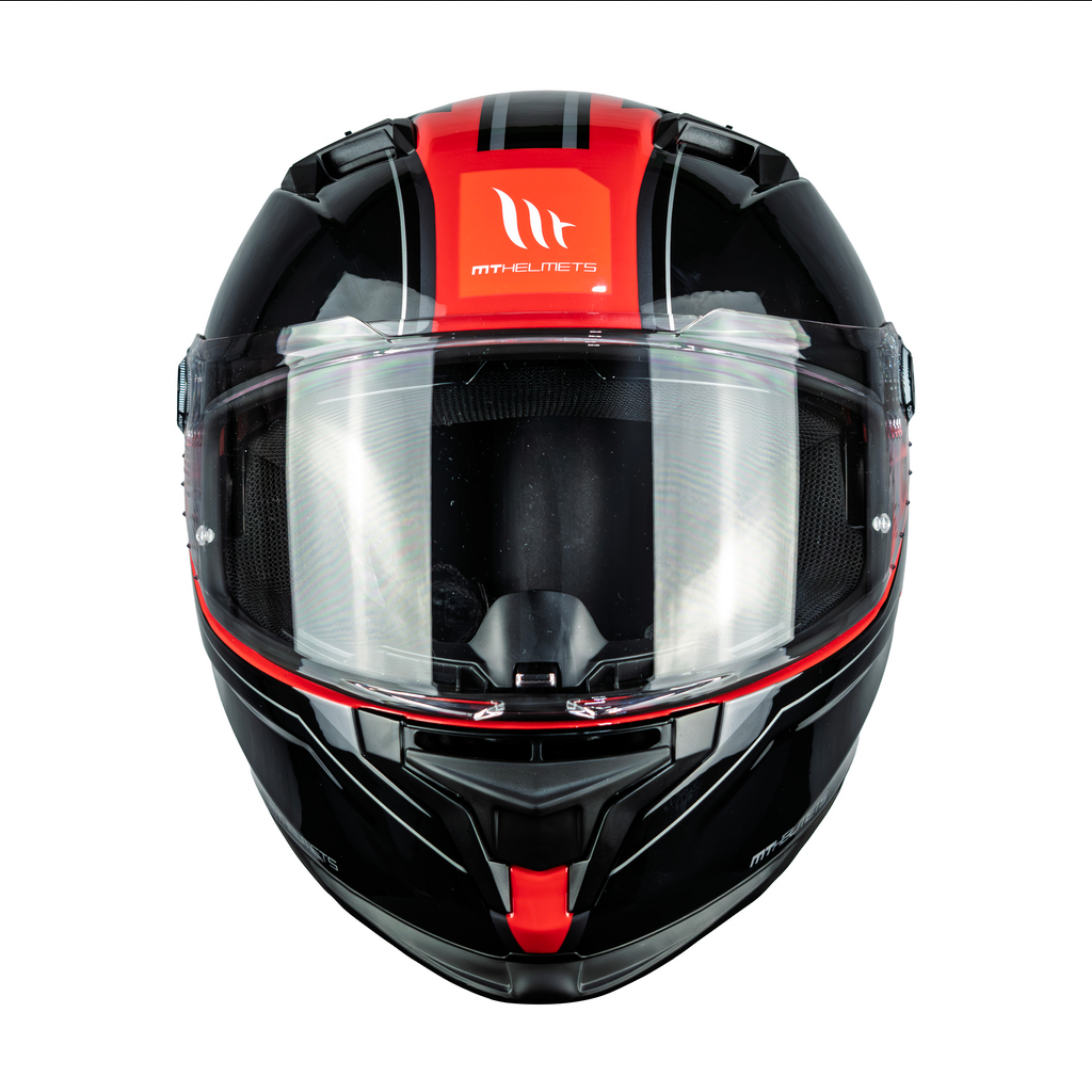 Casco De Moto Mt Helmets Braker Sv Charm C5 Rojo/ Negro