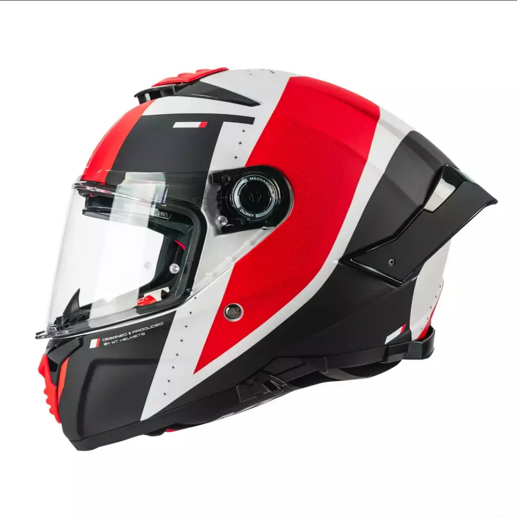 Casco De Moto Mt Helmets Thunder 4sv Dameron A5 Rojo/ Blanco