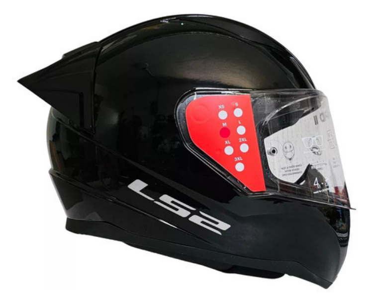 Casco Integral Ls2 Rapid 2 Para Moto Negro Seguridad Europea