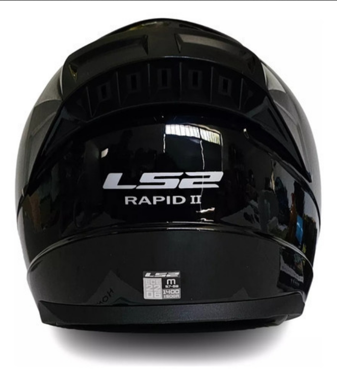 Casco Integral Ls2 Rapid 2 Para Moto Negro Seguridad Europea