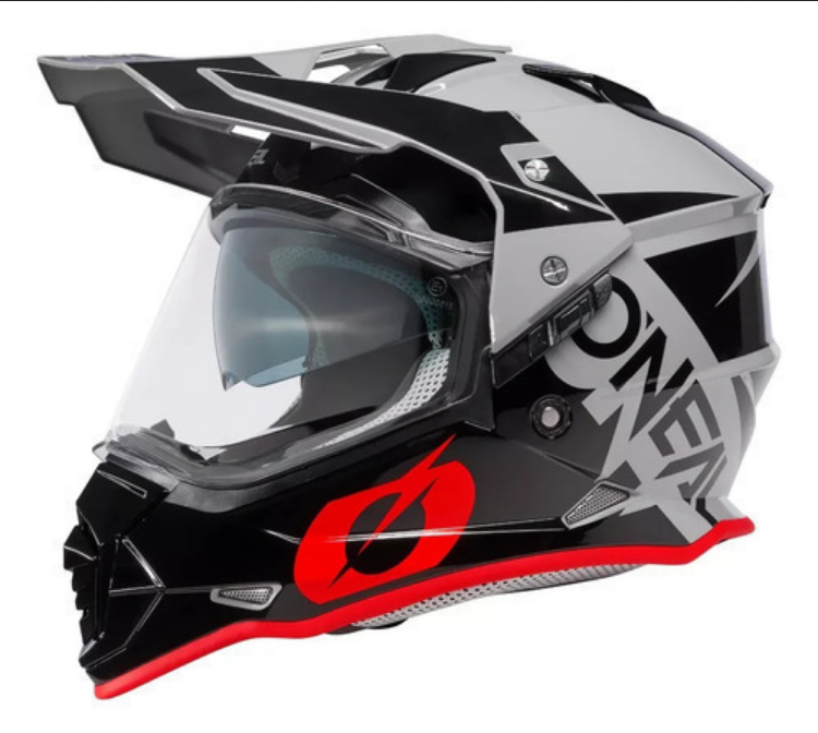 Casco Multiproposito De Moto Oneal Sierra R V.23 Gris/ Rojo