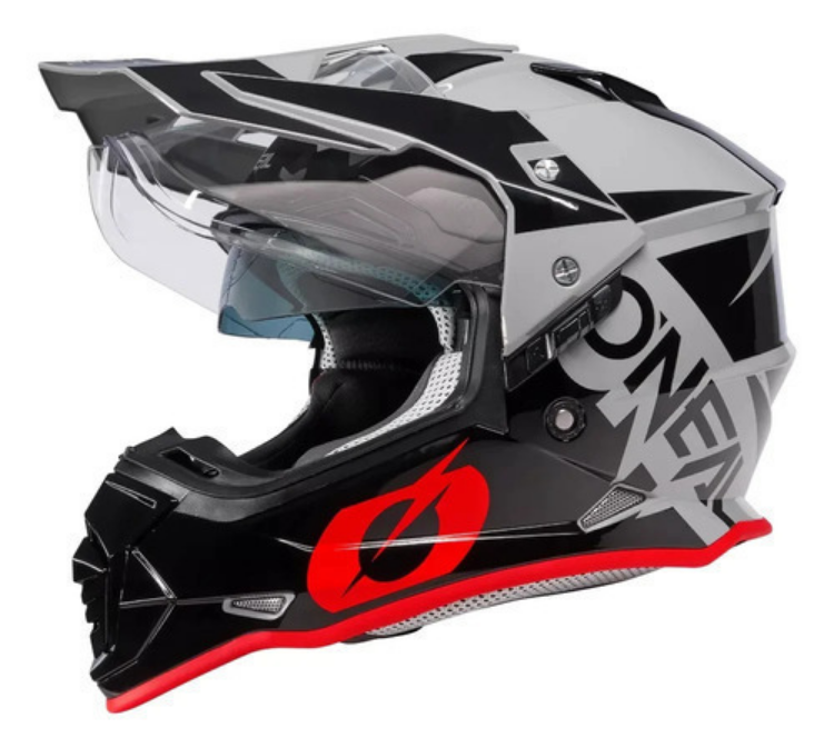 Casco Multiproposito De Moto Oneal Sierra R V.23 Gris/ Rojo