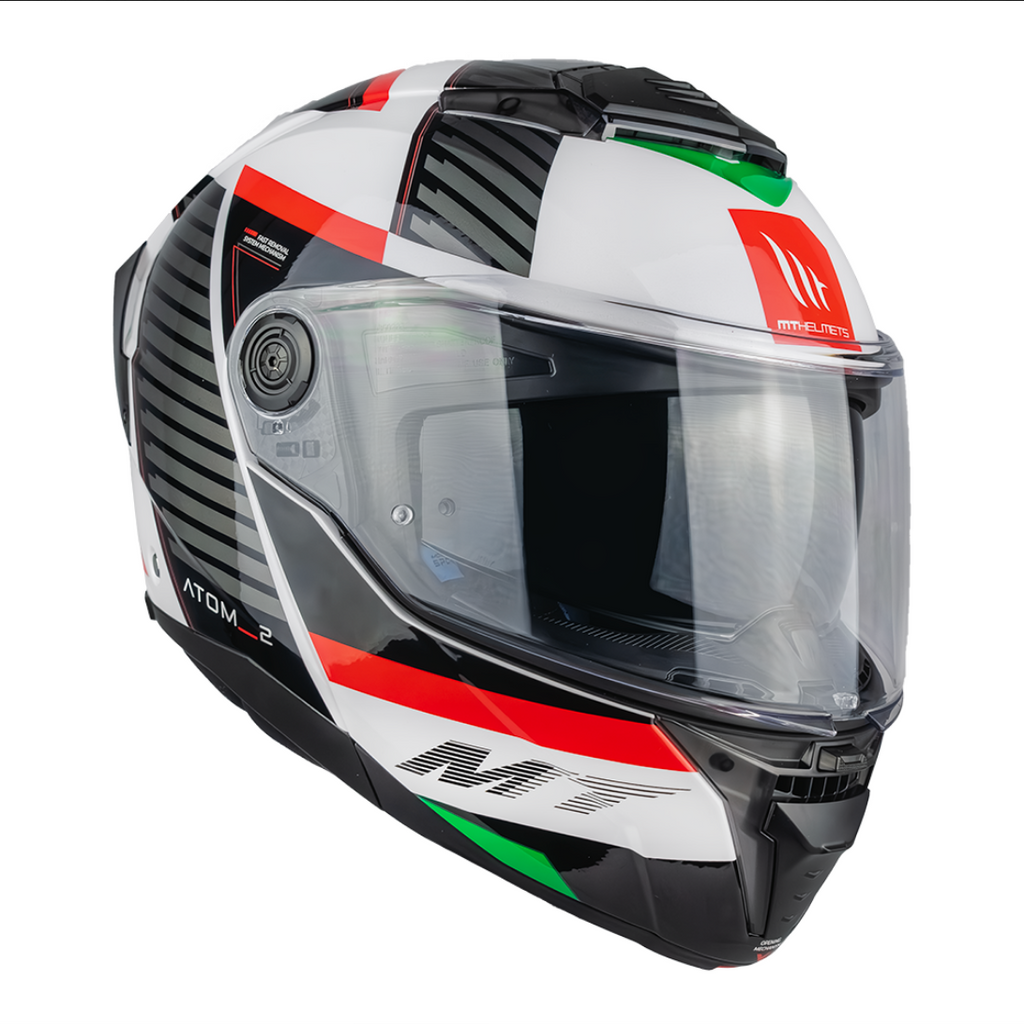 Casco Mt Helmets Atom 2 México D5 Ece2206 Abatible México