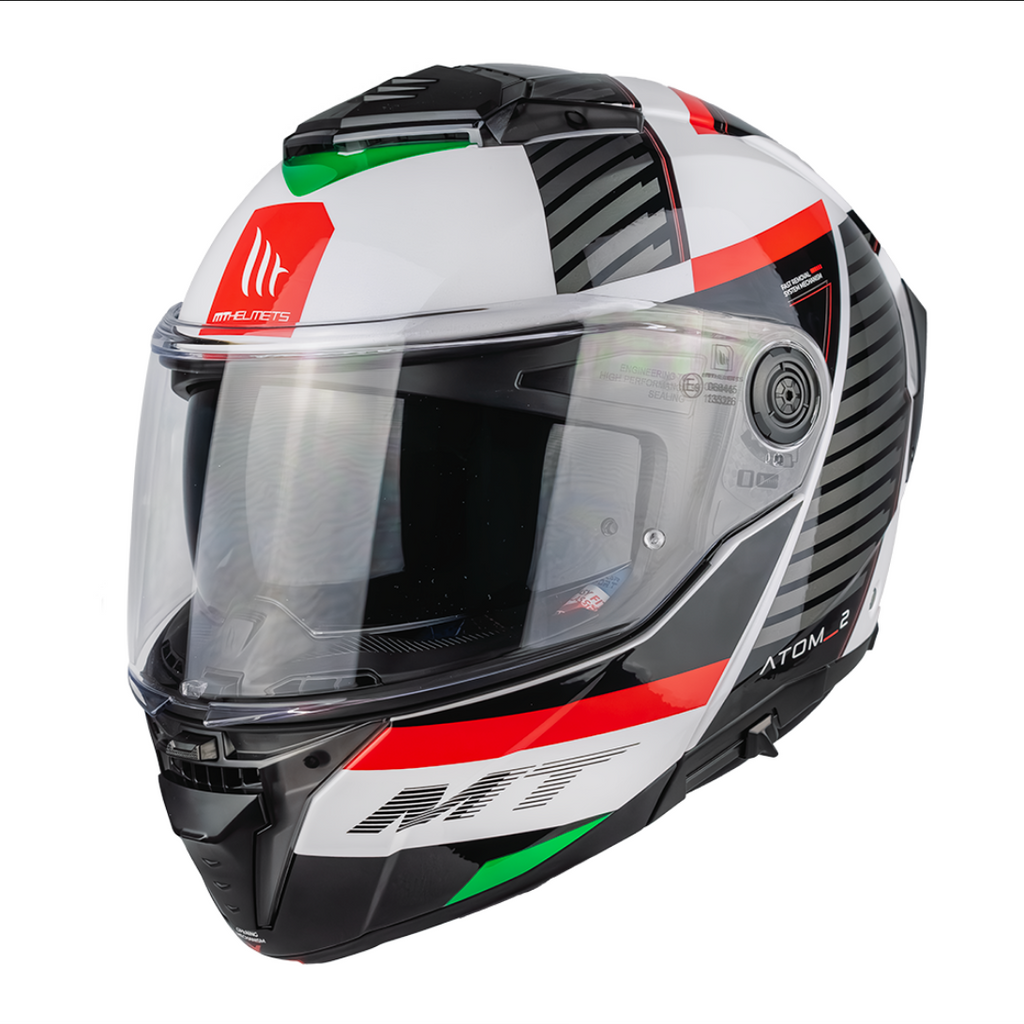 Casco Mt Helmets Atom 2 México D5 Ece2206 Abatible México