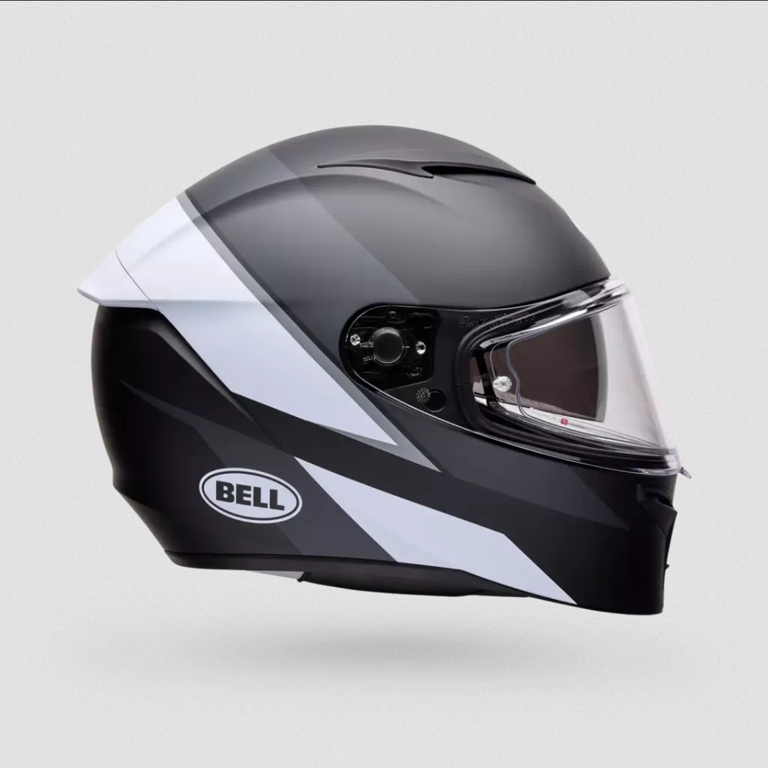 Casco Integral Moto Bell Lithium Flip Negro/ Blanco
