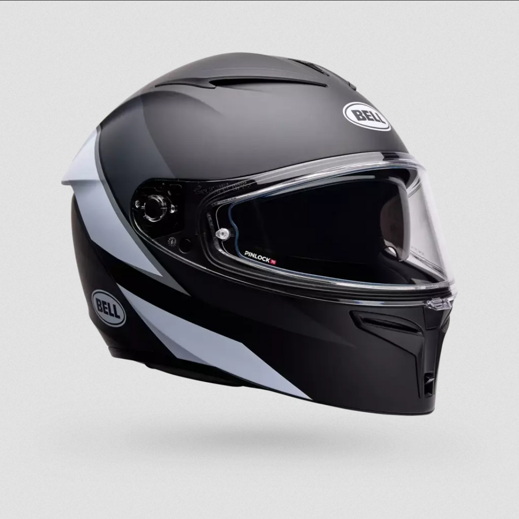 Casco Integral Moto Bell Lithium Flip Negro/ Blanco