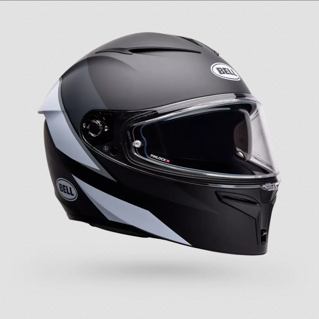 Casco Integral Moto Bell Lithium Flip Negro/ Blanco
