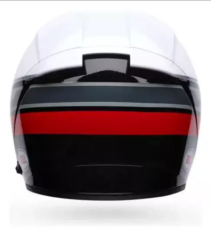 Casco Integral Moto Bell Lithium Motion Blanco/ Rojo