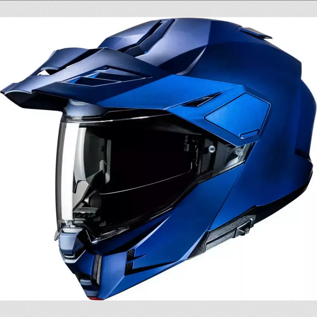 Casco Abatible De Moto Hjc I80 Solid Azul Metalico