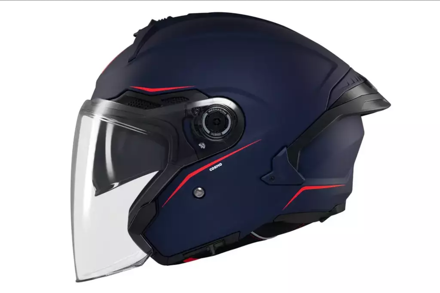 Casco Mt Helmets Cosmo Sv Azul A7 Azul Jet De Moto