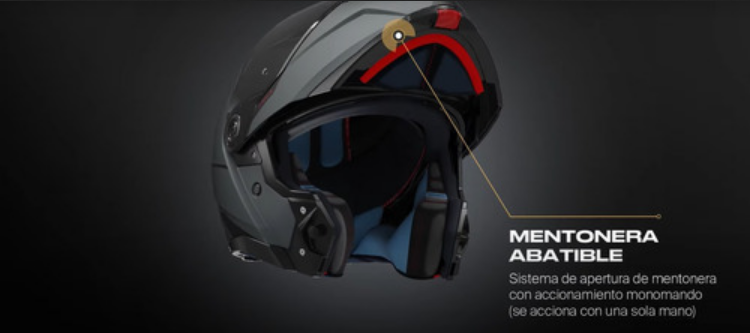 asco Abatible Para Moto Mt Helmets Atom 2 Negro Mate Dot
