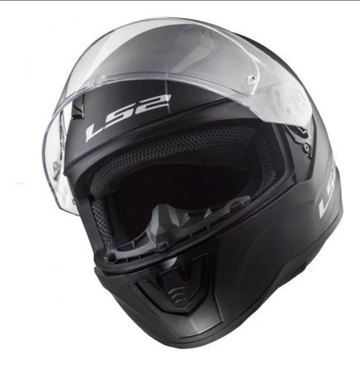 Casco Para Moto Ls2 Ff353 Rapid 2 Solid Negro Mate