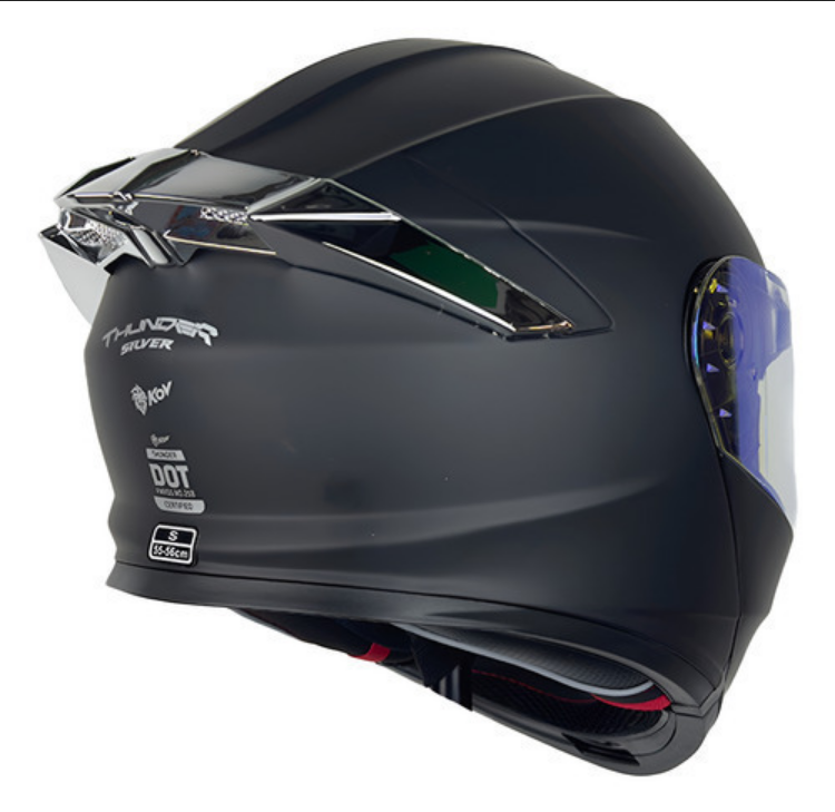 Casco Abatible Kov Thunder Motocity Visión Nocturna Dot
