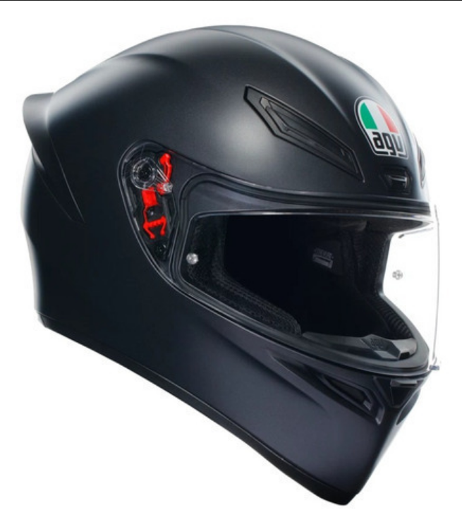 Casco Agv K1s Negro Mate Certificación Ece 2206 Motocity