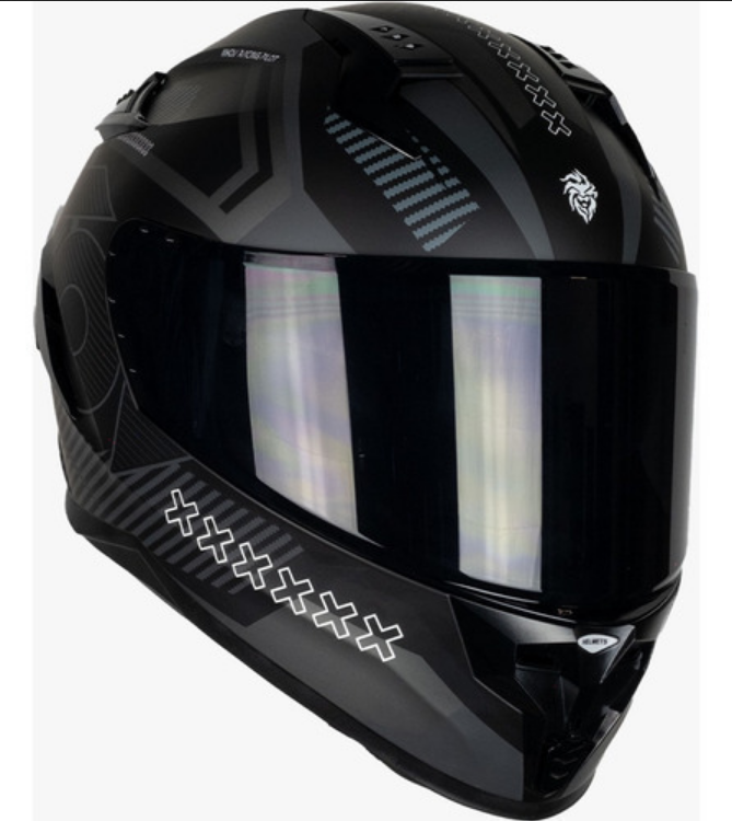 Casco Para Moto Kov Ares Knox Negro Gris Cert Dot Mica Humo