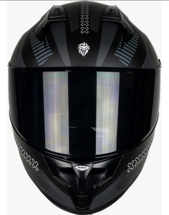 Casco Para Moto Kov Ares Knox Negro Gris Cert Dot Mica Humo