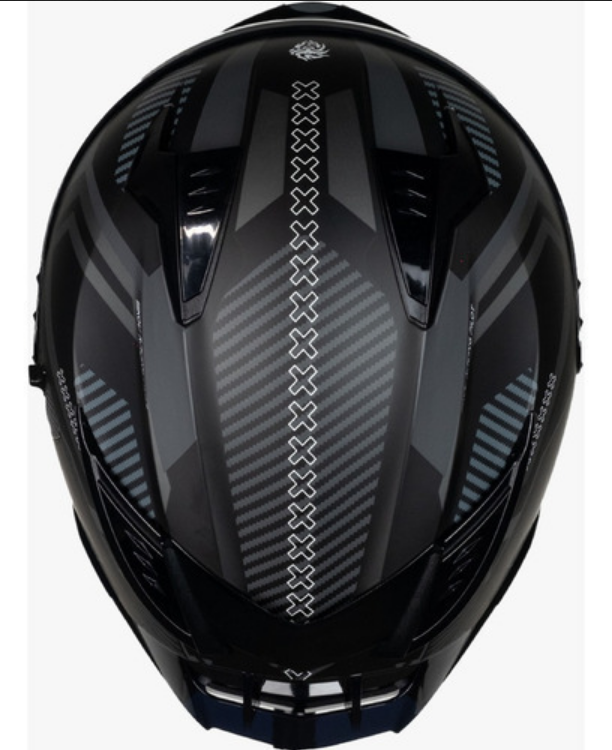 Casco Para Moto Kov Ares Knox Negro Gris Cert Dot Mica Humo