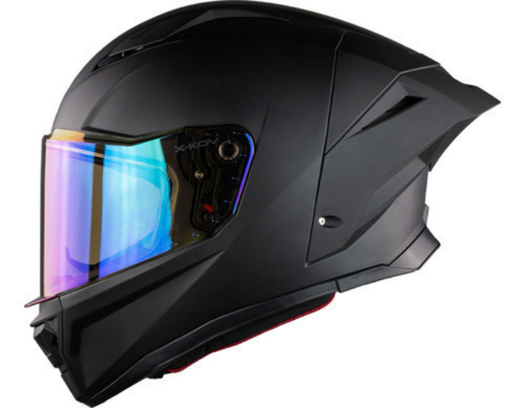 Casco Integral De Moto X- Kov Velux Solido Negro Mate