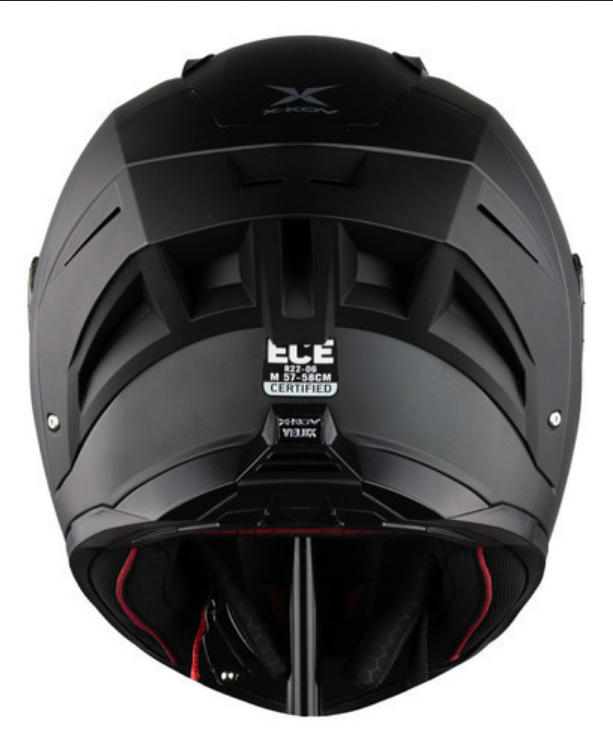 Casco Integral De Moto X- Kov Velux Solido Negro Mate