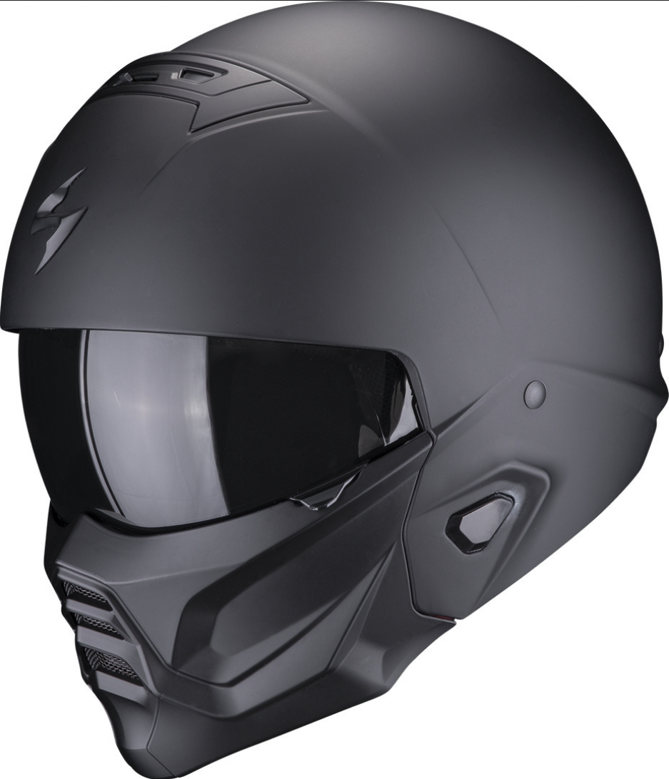 Casco Abatible De Moto Scorpion Exo Combat 2 Open Solid Mate