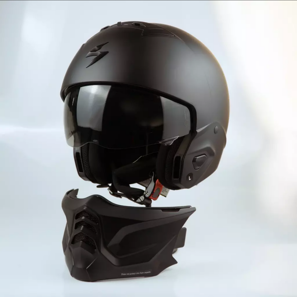 Casco Abatible De Moto Scorpion Exo Combat 2 Open Solid Mate