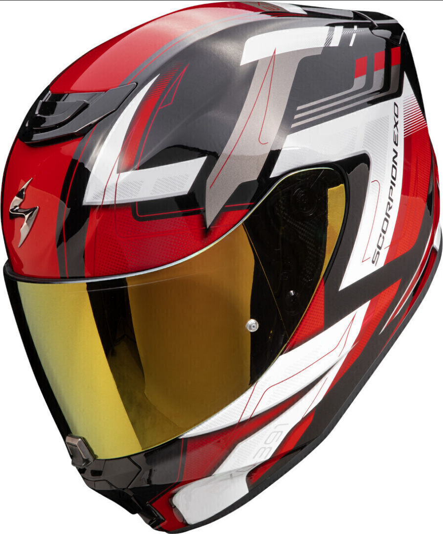 Casco Integral De Moto Scorpion Exo 391 Captor Rojo/ Negro