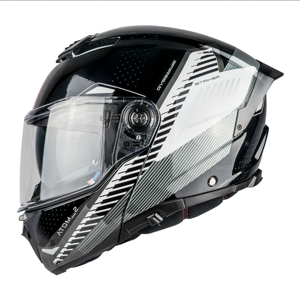 Casco Mt Helmets Atom 2 Striker B0 Ece2206 Abatible Moto