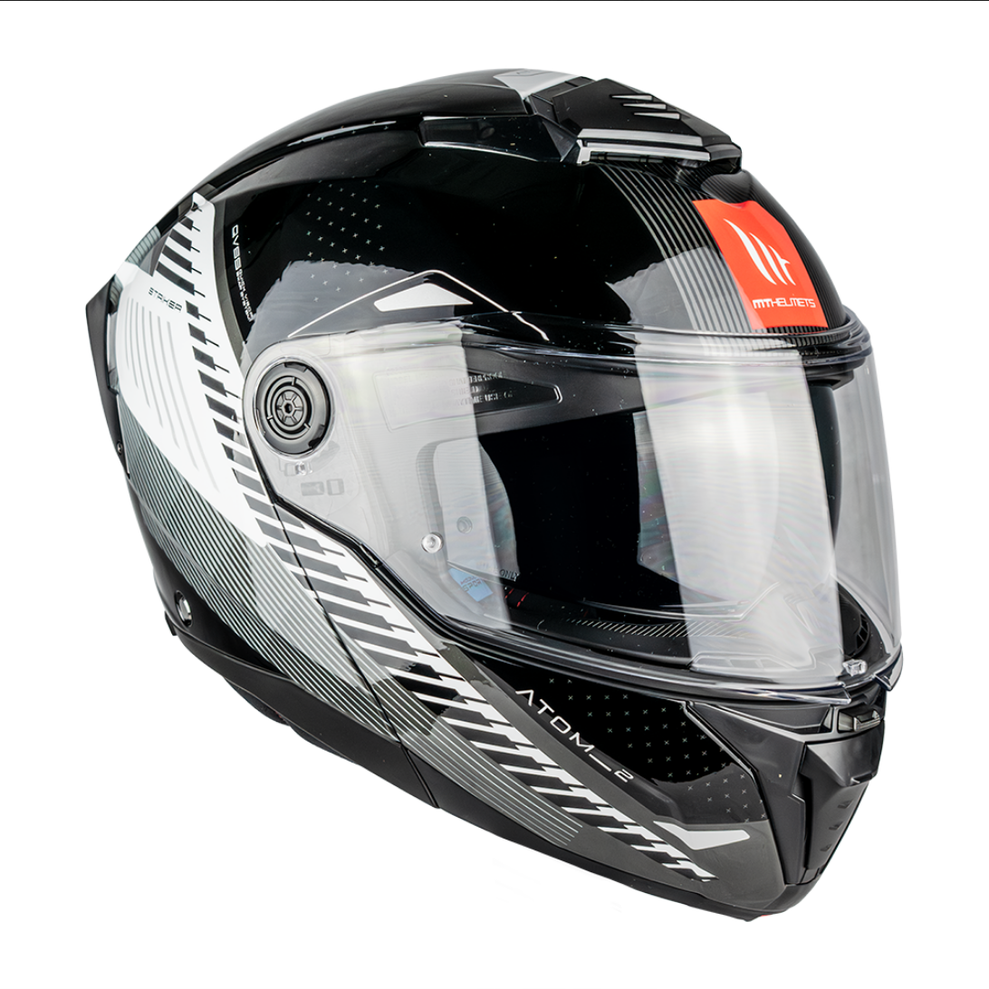 Casco Mt Helmets Atom 2 Striker B0 Ece2206 Abatible Moto