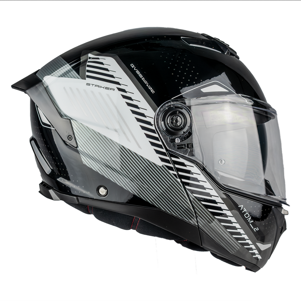 Casco Mt Helmets Atom 2 Striker B0 Ece2206 Abatible Moto