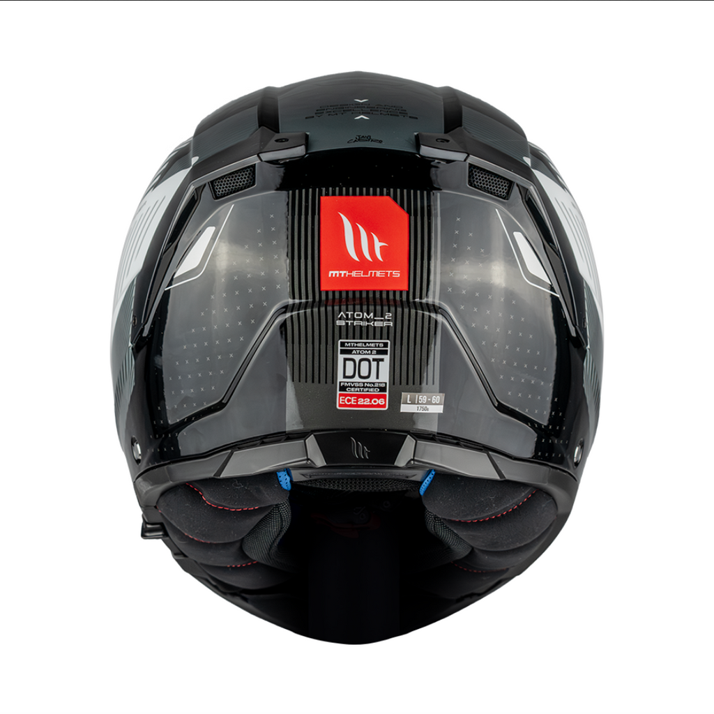 Casco Mt Helmets Atom 2 Striker B0 Ece2206 Abatible Moto