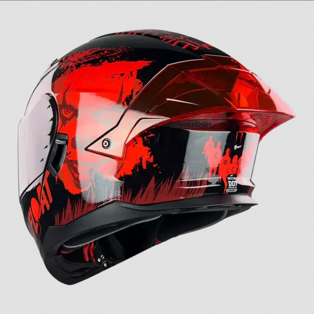 Casco Kov Abatible Moto Payaso Eso It Certificado Dot