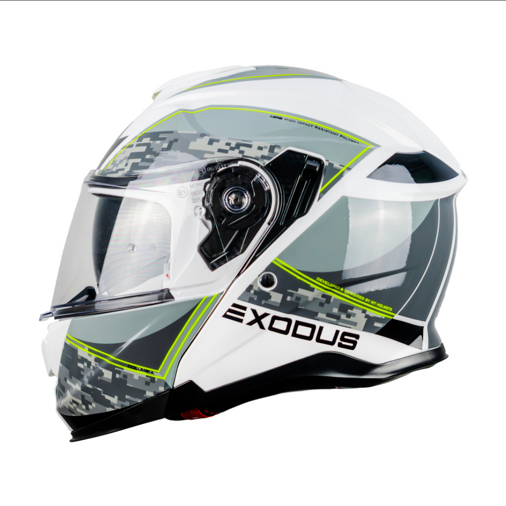 Casco De Moto Mt Helmets Exodus Sv Columbia A2 Gris Brillo