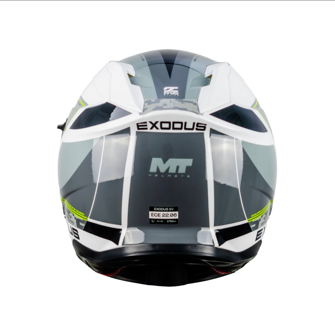 Casco De Moto Mt Helmets Exodus Sv Columbia A2 Gris Brillo