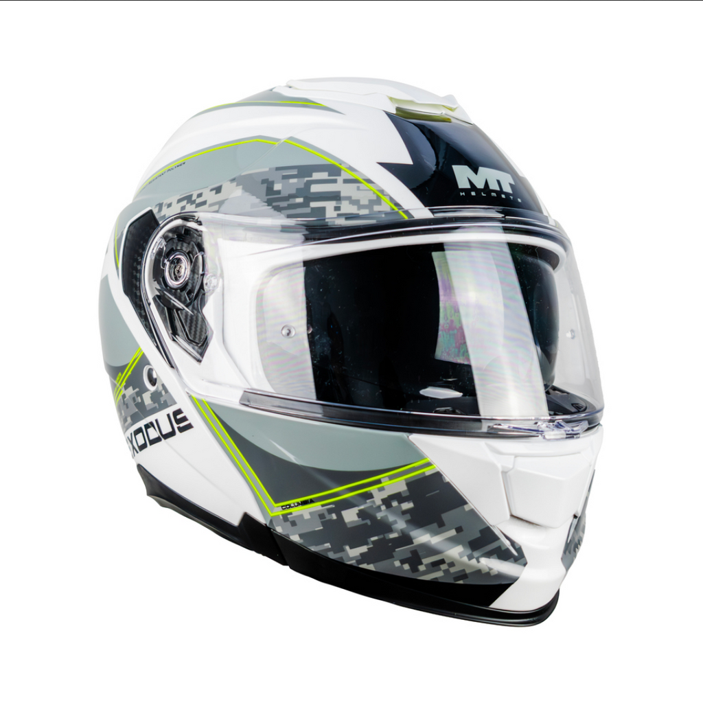 Casco De Moto Mt Helmets Exodus Sv Columbia A2 Gris Brillo