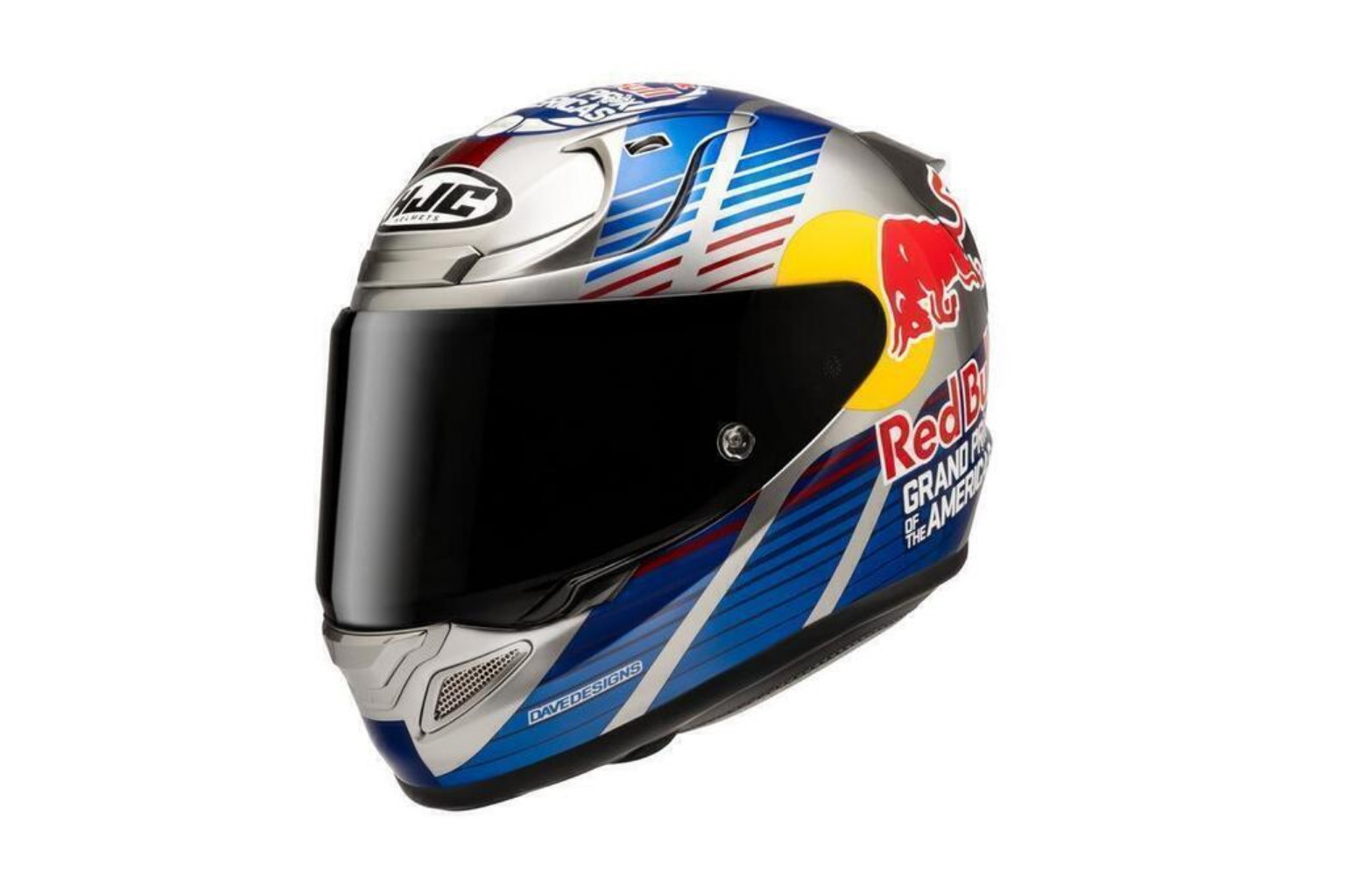 Casco Cerrado De Moto Hjc Rpha 12 Red Bull Austin Gp2 Mc21