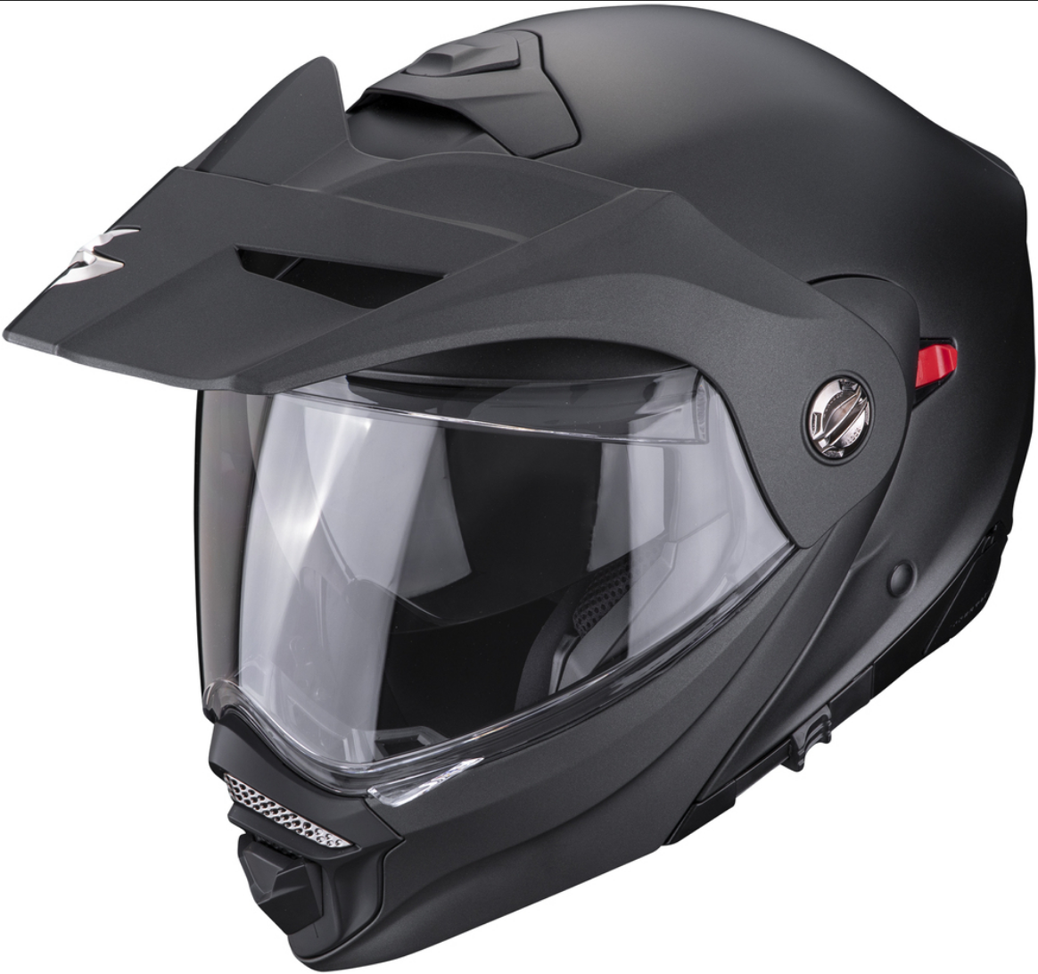 Casco Abatible De Moto Scorpion Exo Adx-2 Pearl Negro Mate