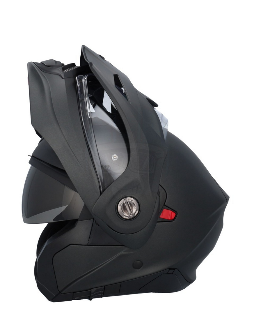 Casco Abatible De Moto Scorpion Exo Adx-2 Pearl Negro Mate