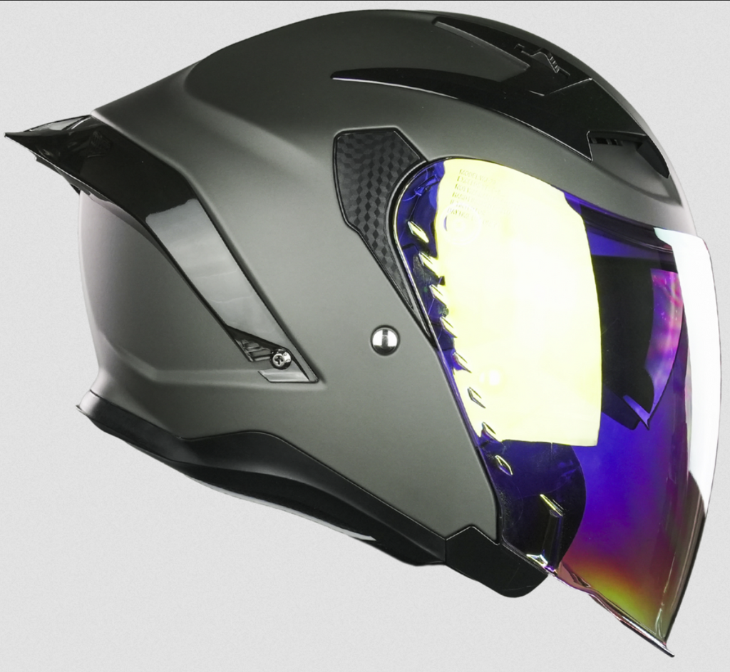 Casco Jet 3/4 De Moto X-kov Quake Gris Mate