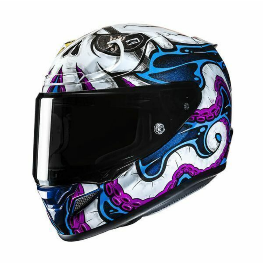Casco de Moto HJC RPHA 12 Kraken Mc28 Azul