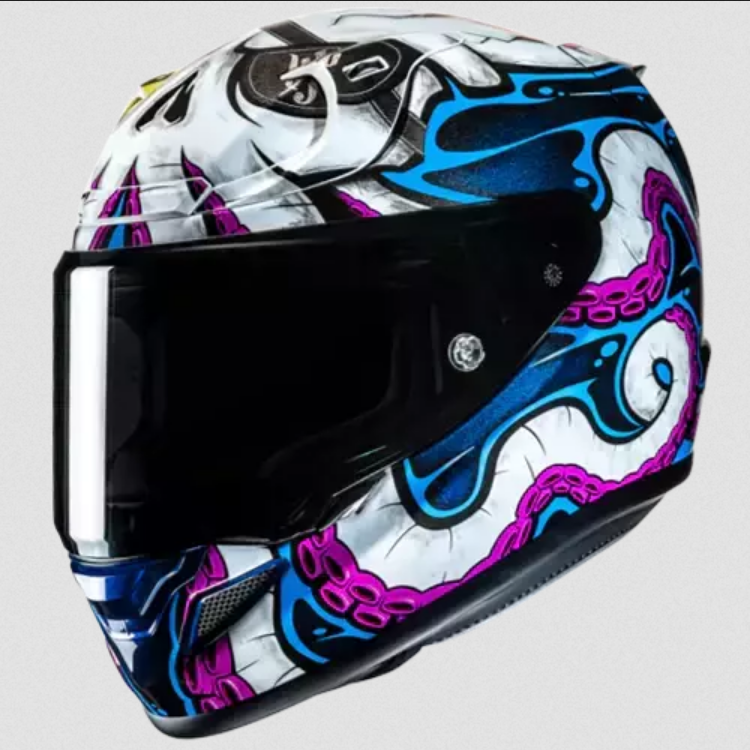 Casco de Moto HJC RPHA 12 Kraken Mc28 Azul